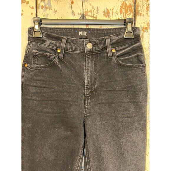 PAIGE black denim Sarah Slim jeans size 25 - Picture 3 of 8